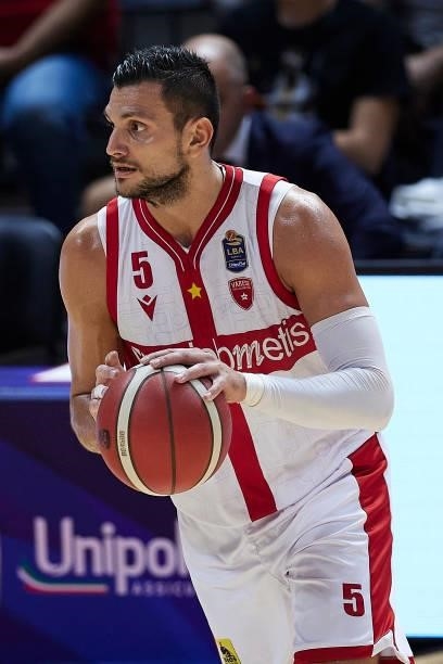 Alessandro Gentile of Openjobmetis Varese in action during the Lega Basket Serie A match between Virtus Segafredo Bologna and Openjobmetis Varese at...