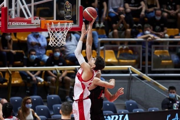 Guglielmo Caruso of Openjobmetis Varese in action during the Lega Basket Serie A match between Virtus Segafredo Bologna and Openjobmetis Varese at...