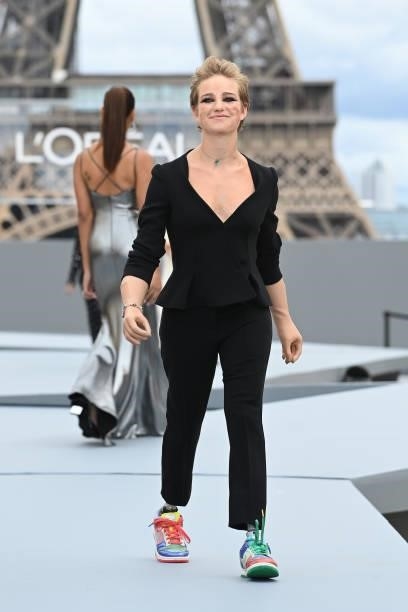 Beatrice Vio walks the runway during "Le Defile L'Oreal Paris 2021