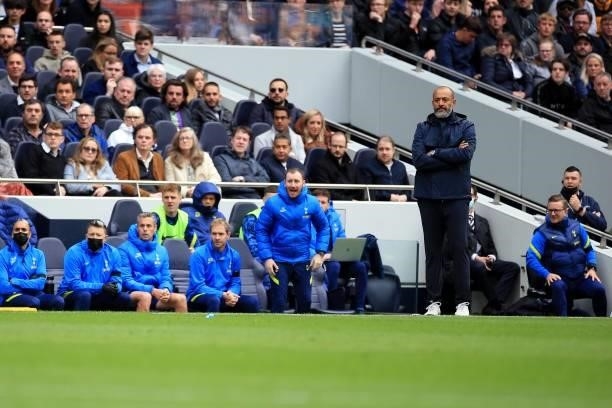 Tottenham Hotspur Manager Nuno Espirito Santo during the Premier League match between Tottenham Hotspur and Aston Villa at Tottenham Hotspur Stadium...