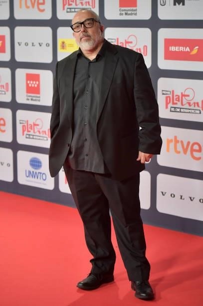 Alex de la Iglesia attends to Red Carpet of Platino Awards 2021 on October 03, 2021 in Madrid, Spain.