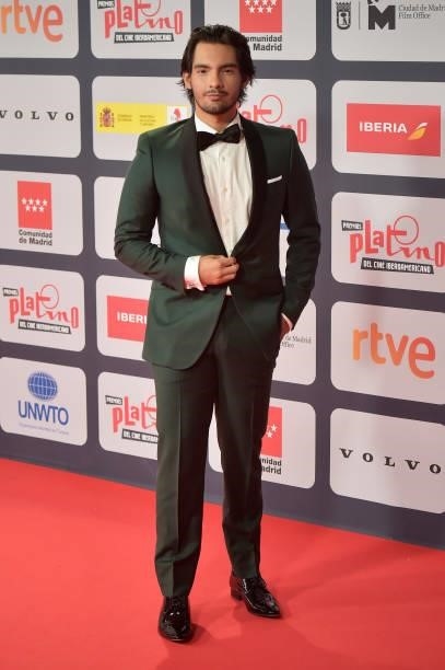 Alejandro Reyes attends to Red Carpet of Platino Awards 2021 on October 03, 2021 in Madrid, Spain.