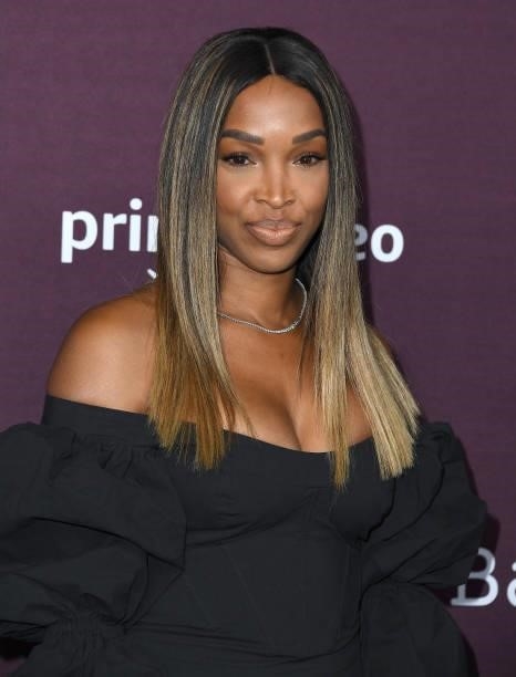 Malika Haqq arrives at DGA Theater Complex on October 03, 2021 in Los Angeles, California.