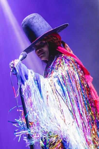 Singer-songwriter Erykah Badu performs onstage during weekend one, day three of Austin City Limits Music Festival at Zilker Park on October 03, 2021...
