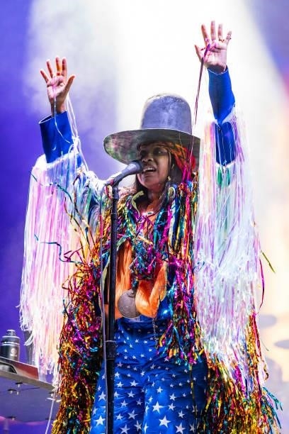 Erykah Badu performs during weekend one of Austin City Limits Music Festival at Zilker Park on October 03, 2021 in Austin, Texas.