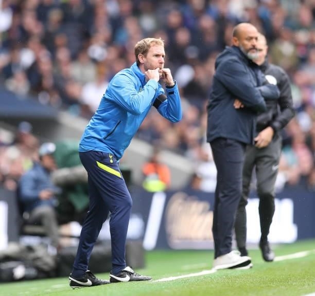 Antonio Dias, Fitness Coach at Tottenham Hotspur during the Premier League match between Tottenham Hotspur and Aston Villa at Tottenham Hotspur...