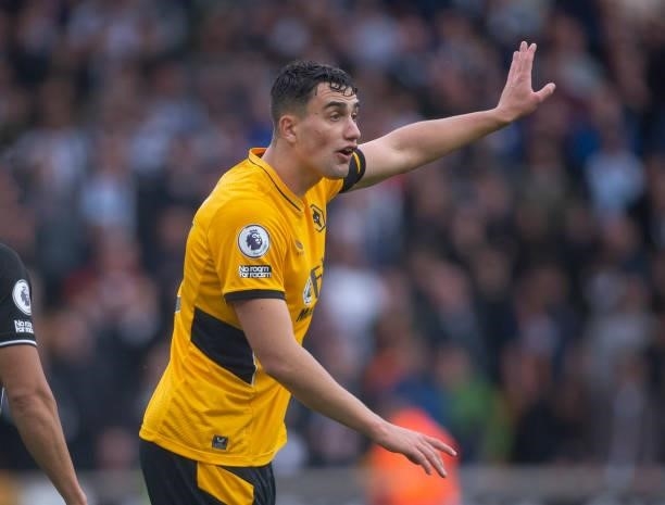 Maximilian Kilman of Wolverhampton Wanderers during the Premier League match between Wolverhampton Wanderers and Newcastle United at Molineux on...