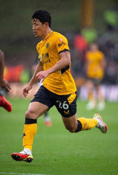 Hee Chan Hwang of Wolverhampton Wanderers during the Premier League match between Wolverhampton Wanderers and Newcastle United at Molineux on October...