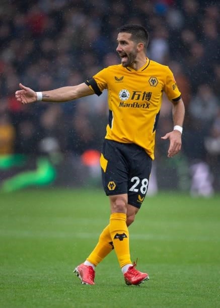 Joao Moutinho of Wolverhampton Wanderers during the Premier League match between Wolverhampton Wanderers and Newcastle United at Molineux on October...