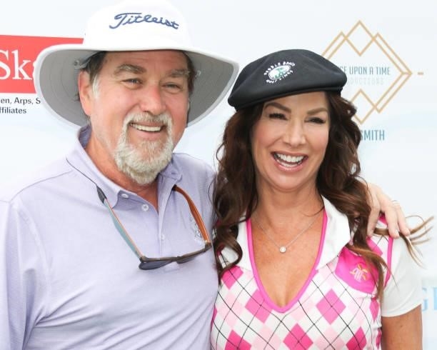 Actors Richard Karn and Debbe Dunning attend the George Lopez 14th Annual Celebrity Golf Classic Tournament on October 04, 2021 in Toluca Lake,...