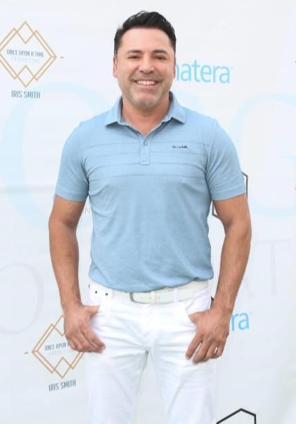 Former Pro Boxer Oscar DelAhoya attends the George Lopez 14th Annual Celebrity Golf Classic Tournament on October 04, 2021 in Toluca Lake, California.