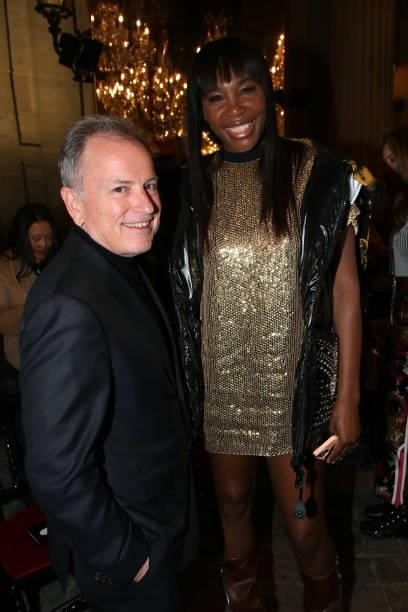 Of Louis Vuitton Michael Burke and Venus Williams attend the Louis Vuitton Womenswear Spring/Summer 2022 show as part of Paris Fashion Week on...