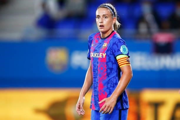Alexia Putellas of FC Barcelona looks on during the UEFA Women's Champions League group C match between FC Barcelona and Arsenal WFC at Estadi Johan...