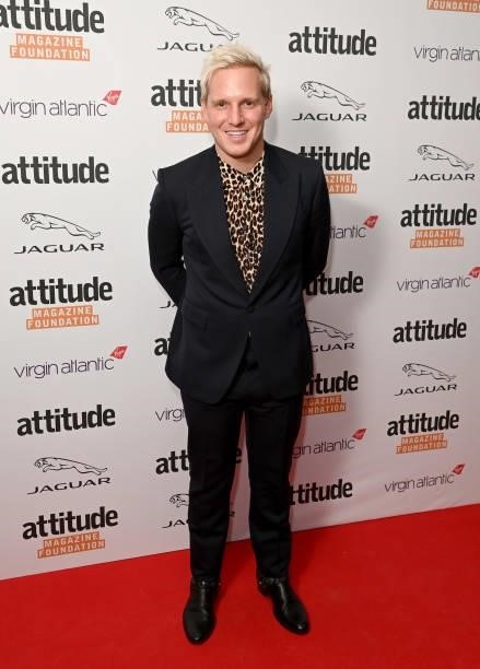 Jamie Laing attends The Virgin Atlantic Attitude Awards 2021 at The Roundhouse on October 06, 2021 in London, England.