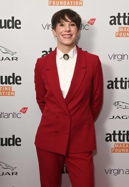 Suzi Ruffell attends The Virgin Atlantic Attitude Awards 2021 at The Roundhouse on October 06, 2021 in London, England.