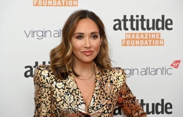 Myleene Klass attends The Virgin Atlantic Attitude Awards 2021 at The Roundhouse on October 06, 2021 in London, England.