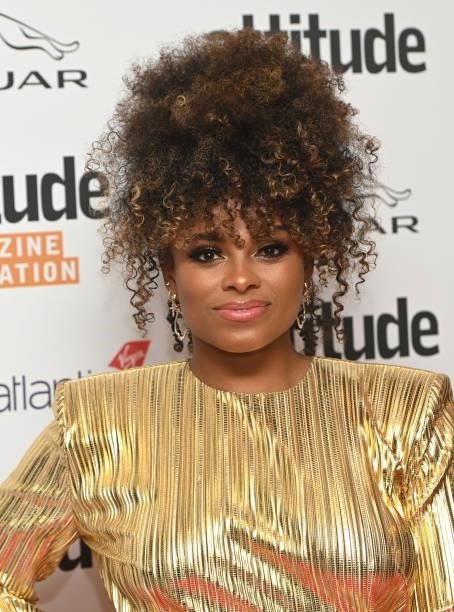 Fleur East attends The Virgin Atlantic Attitude Awards 2021 at The Roundhouse on October 06, 2021 in London, England.