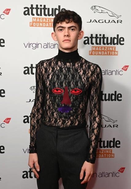 Joe Locke attends The Virgin Atlantic Attitude Awards 2021 at The Roundhouse on October 06, 2021 in London, England.