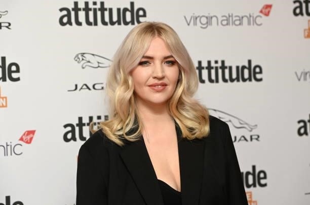 Rebecca Lucy Taylor attends The Virgin Atlantic Attitude Awards 2021 at The Roundhouse on October 06, 2021 in London, England.