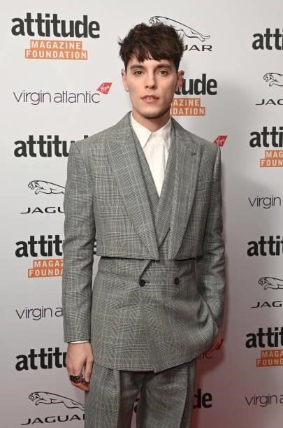 Max Harwood attends The Virgin Atlantic Attitude Awards 2021 at The Roundhouse on October 06, 2021 in London, England.