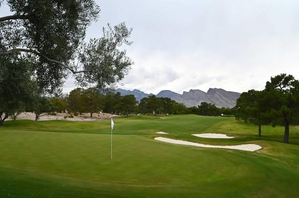 General view of the first hole during round two of the Shriners Children's Open at TPC Summerlin on October 08, 2021 in Las Vegas, Nevada.