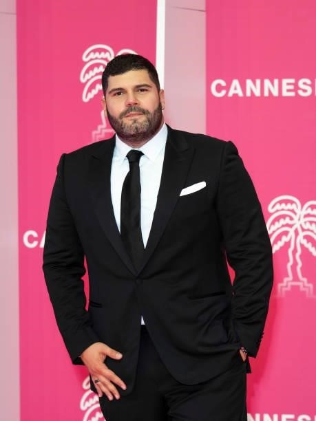 Salvatore Esposito attends the opening ceremony of the 4th Canneseries Festival on October 08, 2021 in Cannes, France.