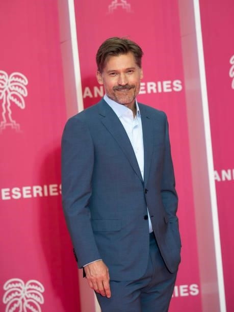 Nikolaj Coster-Waldau attends the opening ceremony of the 4th Canneseries Festival on October 08, 2021 in Cannes, France.