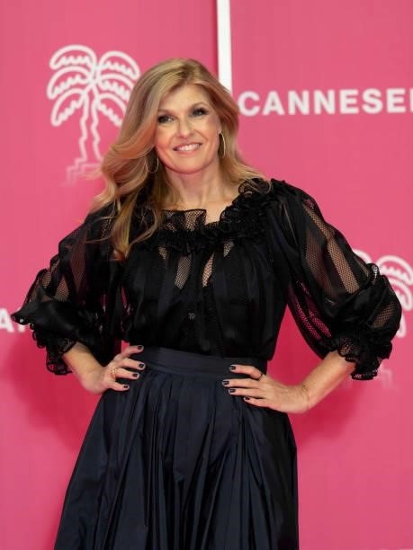 Connie Britton attends the opening ceremony of the 4th Canneseries Festival on October 08, 2021 in Cannes, France.
