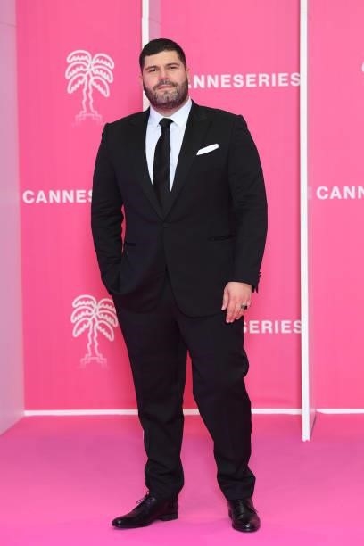 Salvatore Esposito attends the opening ceremony during the 4th Canneseries Festival on October 08, 2021 in Cannes, France.