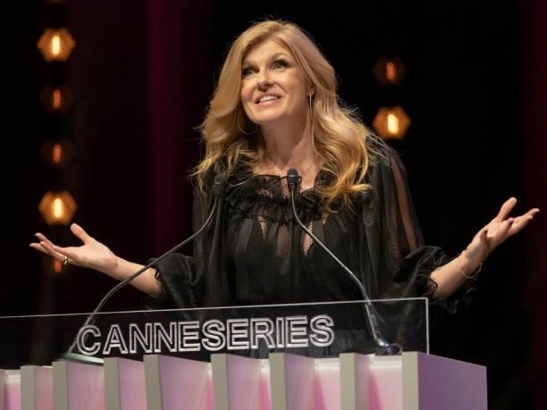 Connie Britton attends the opening ceremony of the 4th Canneseries Festival on October 08, 2021 in Cannes, France.