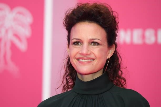 Carla Gugino attends the opening ceremony during the 4th Canneseries Festival on October 08, 2021 in Cannes, France.