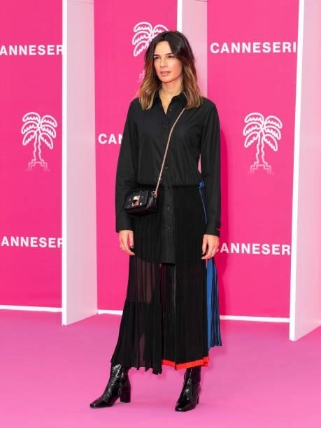 Ornella Fleury attends the opening ceremony of the 4th Canneseries Festival on October 08, 2021 in Cannes, France.