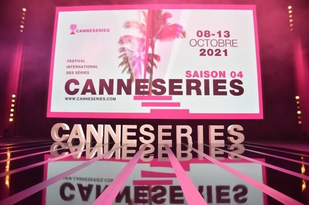 Atmosphere during the opening ceremony during the 4th Canneseries Festival on October 08, 2021 in Cannes, France.