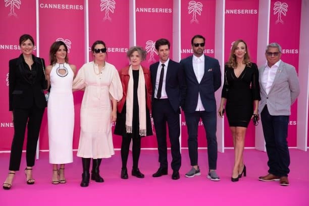 The 'Limbo' cast attends the opening ceremony during the 4th Canneseries Festival on October 08, 2021 in Cannes, France.