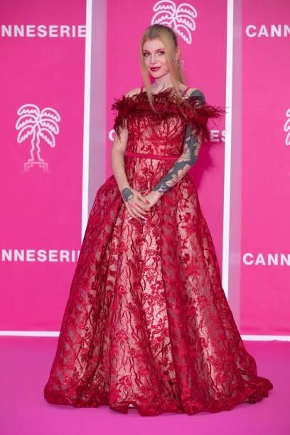 Guest attends the opening ceremony of the 4th Canneseries Festival on October 08, 2021 in Cannes, France.