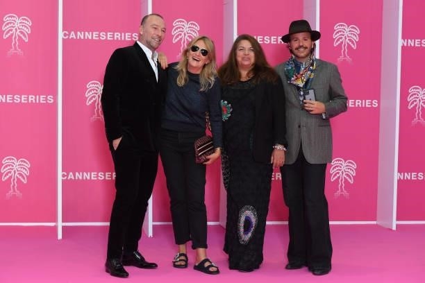 Jerome Pulis , Director of Communications of Christian Dior Parfums, and guests attend the opening ceremony during the 4th Canneseries Festival on...