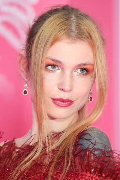 A guest attends the opening ceremony during the 4th Canneseries Festival on October 08, 2021 in Cannes, France.
