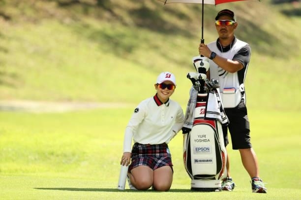 Yuri Yoshida of Japan is seen during the second round of the Stanley Ladies at Tomei Country Club on October 9, 2021 in Susono, Shizuoka, Japan.
