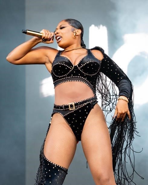 Megan Thee Stallion performs during Austin City Limits Music Festival at Zilker Park on October 08, 2021 in Austin, Texas.