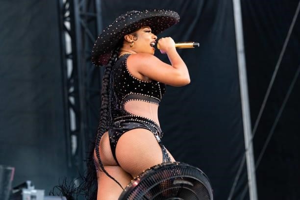 Megan Thee Stallion performs during Austin City Limits Music Festival at Zilker Park on October 08, 2021 in Austin, Texas.