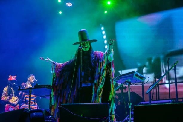 Erykah Badu performs during Weekend 2 of the ACL Music Festival at Zilker Park on October 08, 2021 in Austin, Texas.