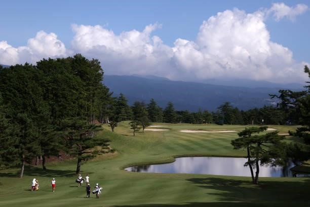 General view of the 8th hole during the second round of the Stanley Ladies at Tomei Country Club on October 9, 2021 in Susono, Shizuoka, Japan.