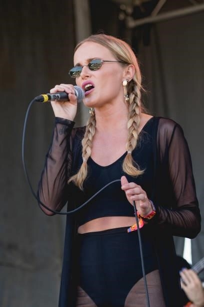 Singer-songwriter Leah Blevins performs onstage during weekend two, day one of the Austin City Limits Music Festival at Zilker Park on October 08,...
