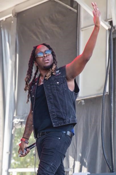 Rapper The Teeta performs onstage during weekend two, day one of the Austin City Limits Music Festival at Zilker Park on October 08, 2021 in Austin,...