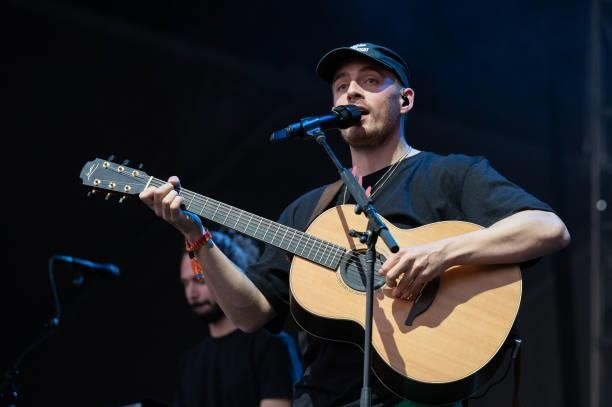Singer, songwriter and guitarist Dermot Kennedy performs live on stage during Austin City Limits Festival at Zilker Park on October 08, 2021 in...