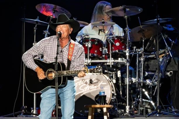 George Strait performs during Austin City Limits Music Festival at Zilker Park on October 08, 2021 in Austin, Texas.