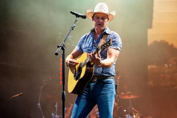 Jon Pardi performs during Austin City Limits Music Festival at Zilker Park on October 08, 2021 in Austin, Texas.
