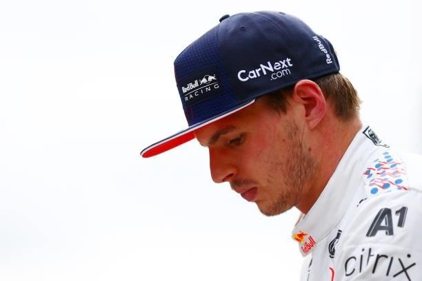 Max Verstappen of the Netherlands and Red Bull Racing looks on after qualifying ahead of the F1 Grand Prix of Turkey at Intercity Istanbul Park on...
