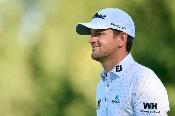 Bernd Wiesberger of Austria looks on during Day Three of The Open de Espana at Club de Campo Villa de Madrid on October 09, 2021 in Madrid, Spain.