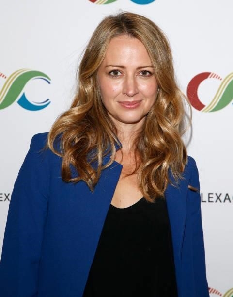 Actress Amy Acker attends the ClexaCon 2021 convention at the Tropicana Las Vegas on October 09, 2021 in Las Vegas, Nevada.
